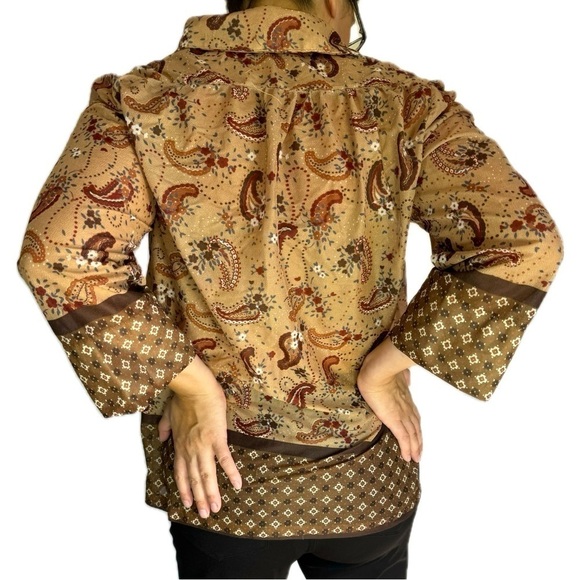 Leo Paley - Vintage paisley top size Large - Picture 4 of 4
